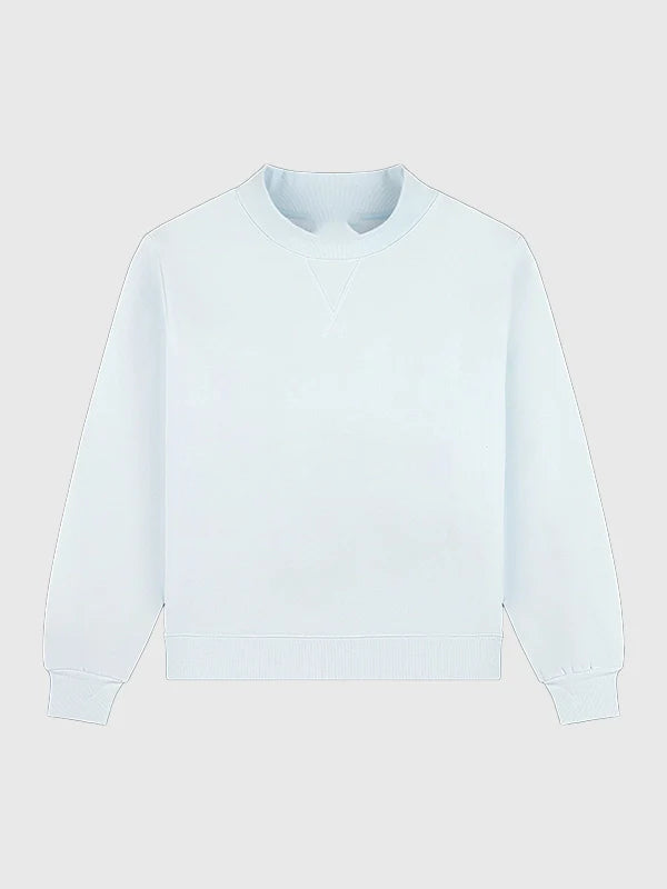 Parke Tonal Classic Mockneck Sweatshirt Sweatshirt unisex detail view 6 | Dash Racegear — Light Blue Parke 2026 Tonal Classic Mockneck Sweatshirt, soft fleece and modern style for casual outfits.