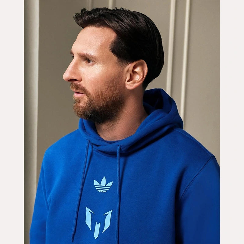 Lionel Messi x Adidas Hoodie Hoodie unisex detail view 2 | Dash Racegear — Adidas Sports Hoodie – Messi-Inspired Streetwear