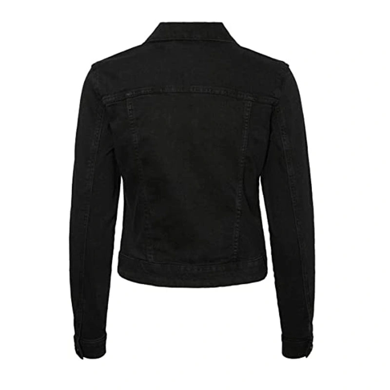 Lisa Black Denim Jacket Denim Jacket unisex detail view 2 | Dash Racegear — Black Denim Lisa Shirt Style jacket