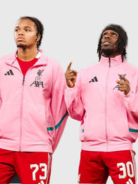 LFC Adidas 25/26 Z.N.E Anthem Jacket Jacket unisex detail view 8 | Dash Racegear — Pink Liverpool FC Adidas Men’s 25/26 Z.N.E Anthem Jacket, sporty and comfortable for match-day excitement.