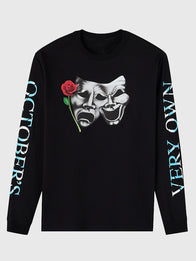 OVO Phantom Long-Sleeve T-Shirt Shirt unisex front product view | Dash Racegear — Urban OVO Phantom T-shirt capturing Drake’s signature nightlife energy
