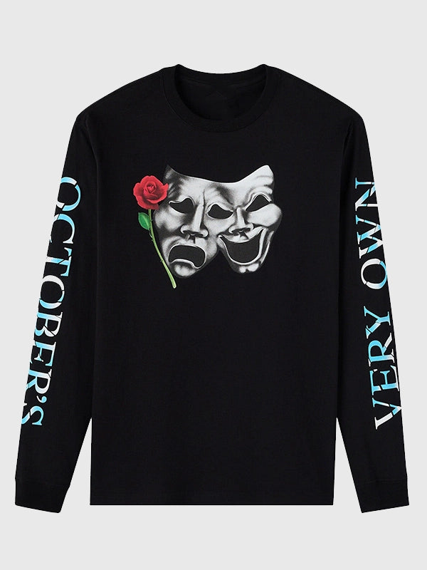OVO Phantom Long-Sleeve T-Shirt Shirt unisex front product view | Dash Racegear — Urban OVO Phantom T-shirt capturing Drake’s signature nightlife energy