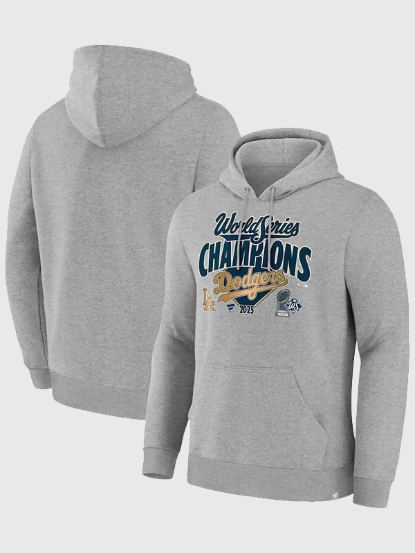 Dodgers 2025 World Series Champions Locker Room Hoodie Hoodie unisex front product view | Dash Racegear — Dodgers 2025 Championship Celebration Hoodie – Locker Room Edition