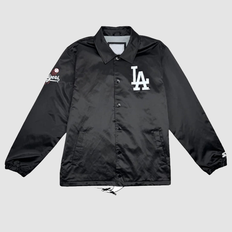 Los Angeles Dodgers Starter Coaches Jacket Jacket unisex front product view | Dash Racegear — Classic Dodgers Starter jacket for baseball fans