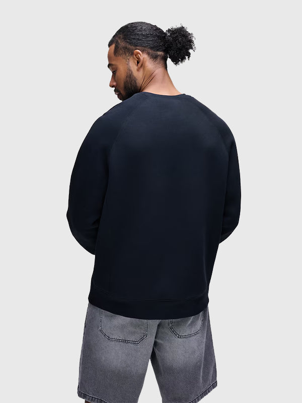 Los Angeles Dodgers Nike Black Tech Fleece Raglan Sweatshirt Sweatshirt unisex detail view 2 | Dash Racegear — Black Tech Fleece Raglan Sweatshirt Los Angeles Dodgers Edition