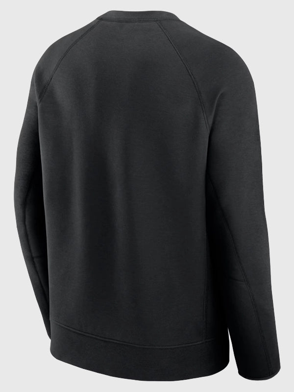Los Angeles Dodgers Nike Black Tech Fleece Raglan Sweatshirt Sweatshirt unisex detail view 4 | Dash Racegear — Trendy Nike Dodgers Tech Fleece Raglan Pullover for Fans