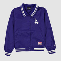 Los Angeles Dodgers Throwback Women’s Jacket Jacket unisex front product view | Dash Racegear — Classic Women’s Baseball Jacket – LA Dodgers Throwback Edition