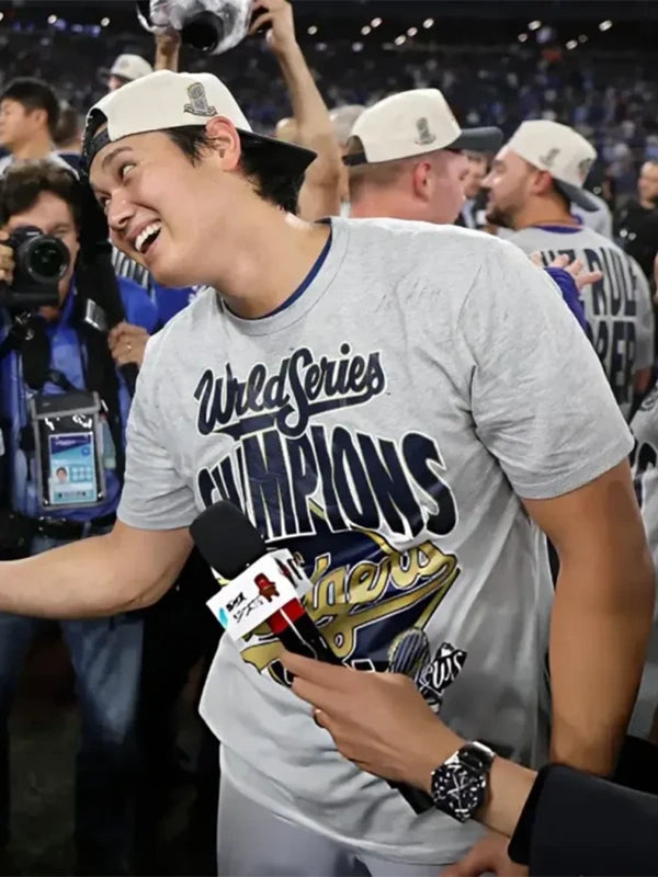 Los Angeles Dodgers World Series Champions Shirt Shirt unisex detail view 2 | Dash Racegear — Dodgers 2025 World Series Trophy Celebration T-Shirt