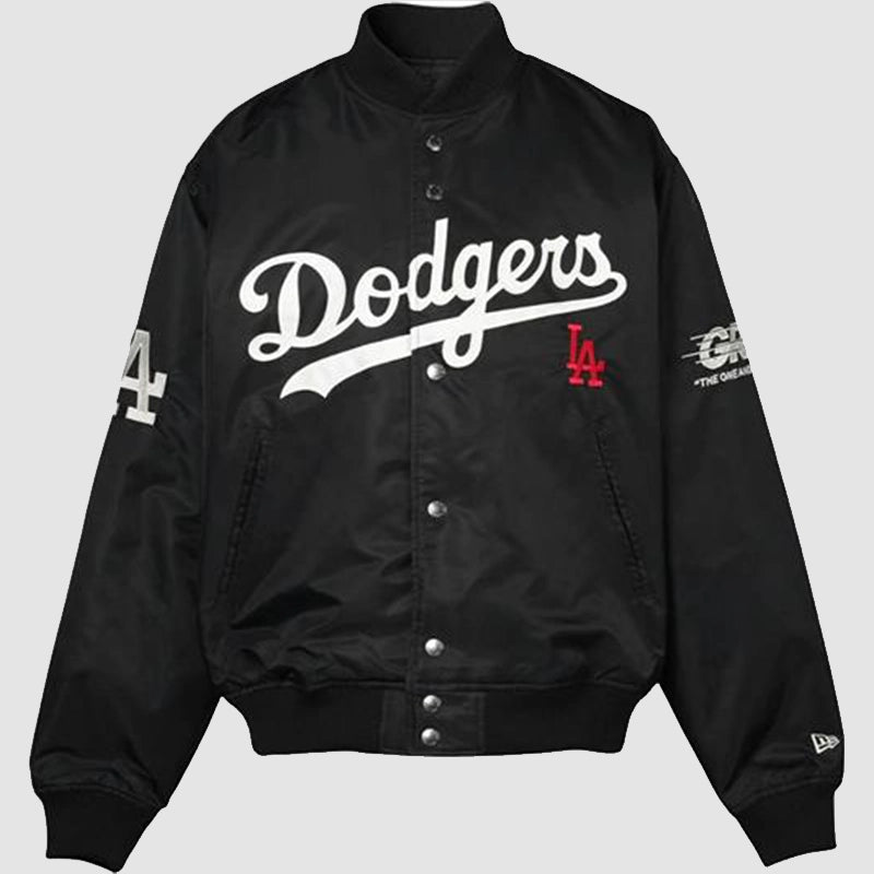 Los Angeles Dodgers x GR8 Varsity Jacket Varsity Jacket unisex detail view 3 | Dash Racegear — Premium Los Angeles Dodgers x GR8 jacket with sleek design