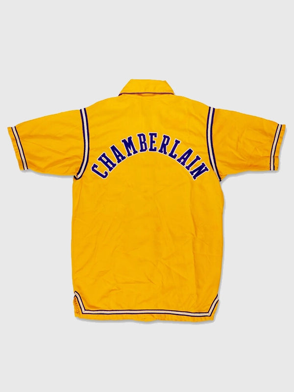 Wilt Chamberlain Lakers Jacket Jacket unisex detail view 2 | Dash Racegear — Wilt Chamberlain Los Angeles Lakers 1972 NBA Finals Game Worn Warmup Jacket with a timeless vintage design.
