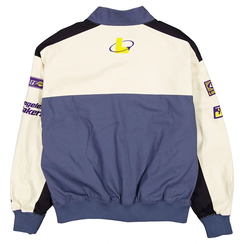 New Era Los Angeles Lakers Motorsports Jacket Jacket unisex detail view 2 | Dash Racegear — New Era Lakers Los Angeles Motorsports Team Jacket