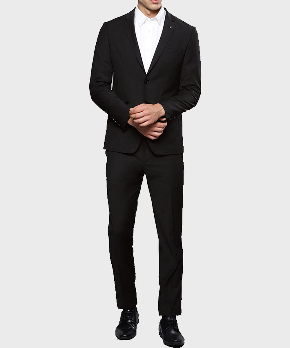 Lucifer Morningstar Black Suit Fashion Apparel unisex front product view | Dash Racegear — Tom Ellis Lucifer Morningstar Black Suit