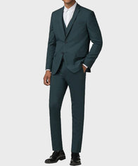 Lucifer Morningstar Green Suit Fashion Apparel unisex front product view | Dash Racegear — Lucifer Morningstar Green Wool Suit