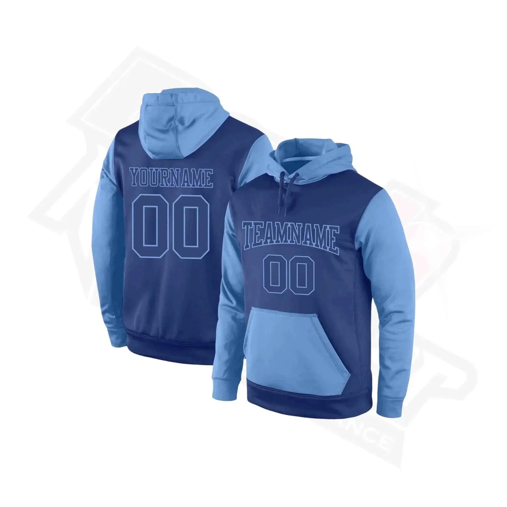 Luxury Royal - Light Blue Custom Sports Pullover Hoodie