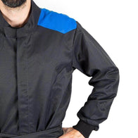 MECHANIC SUIT BLACK-DAZZLING BLUE | Dash Racegear