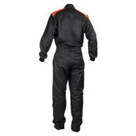 MECHANIC SUIT BLACK-FLUOR RED | Dash Racegear