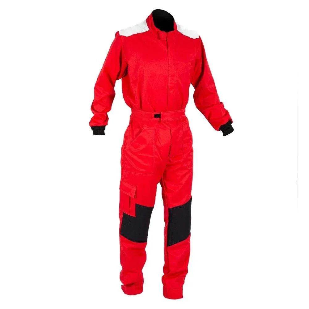 MECHANIC SUIT RED-SLIVER CLOUD - Dash Racegear Store