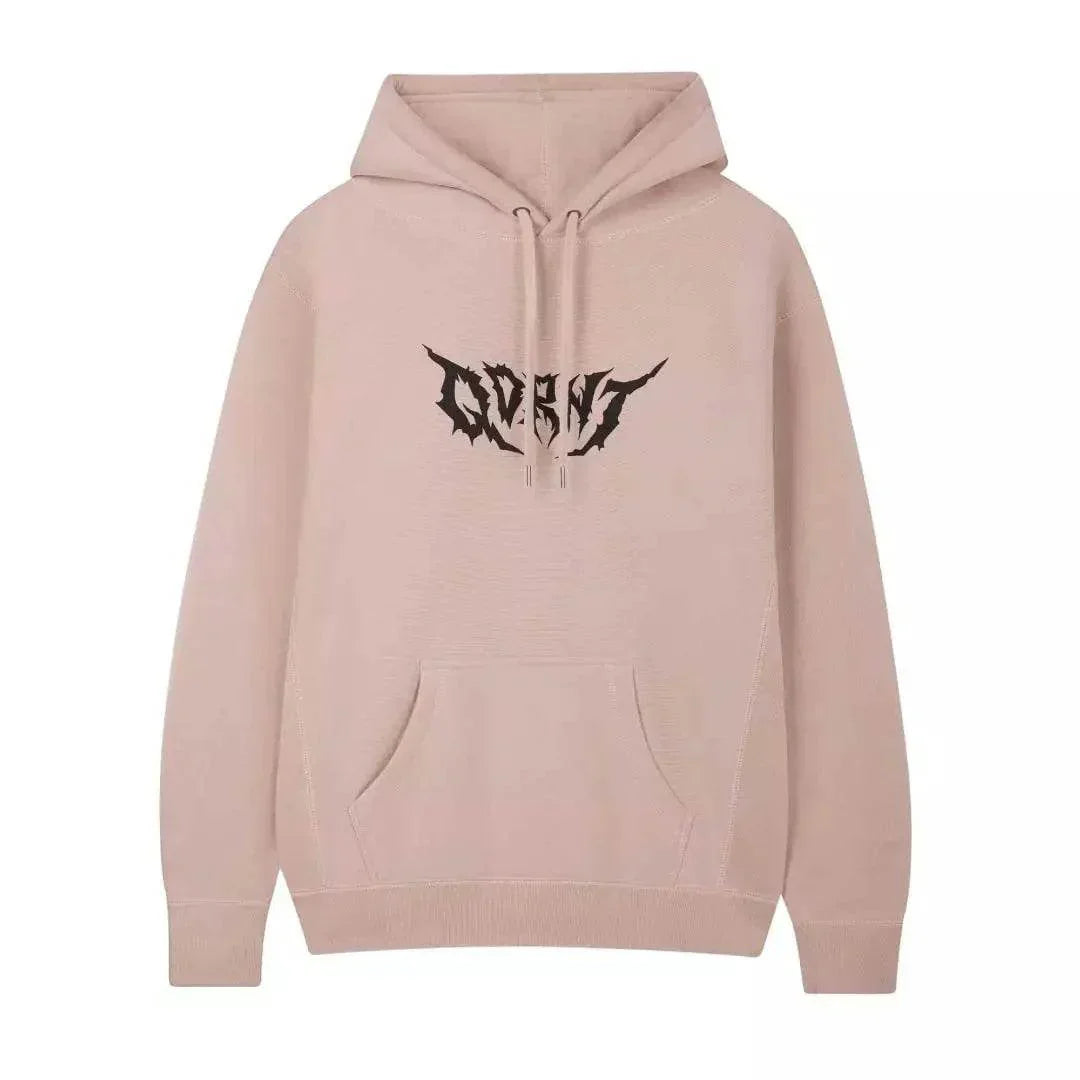 METAL DUSTY PINK HOODIE - XX - Large