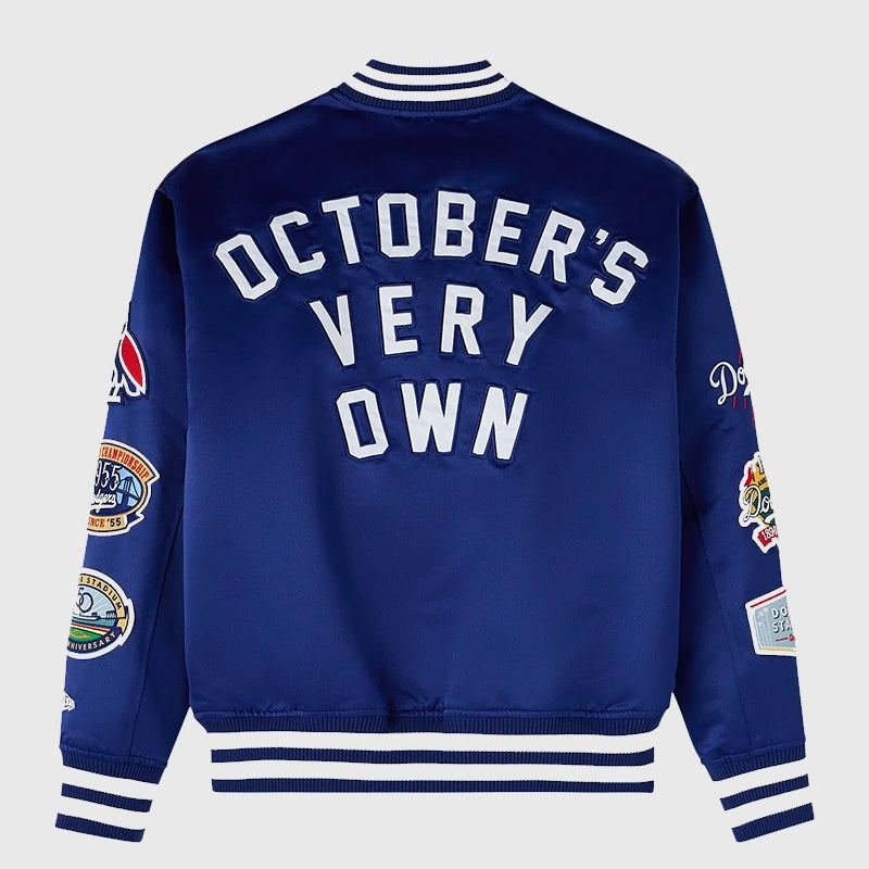 OVO x New Era x MLB Dodgers Varsity Jacket Varsity Jacket unisex detail view 5 | Dash Racegear — LA Dodgers OVO Collab Jacket – Street-Ready Varsity Fit