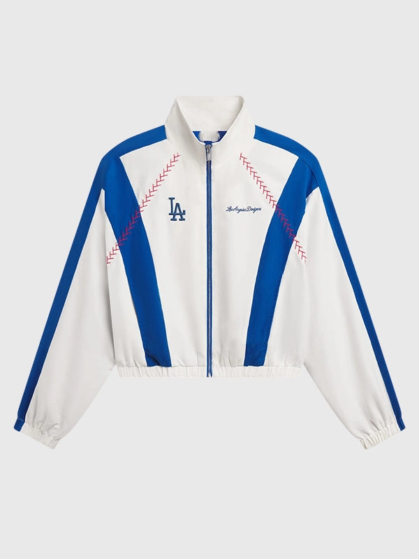 Los Angeles Dodgers Off Season x MLB Track Jacket Jacket unisex detail view 4 | Dash Racegear — Los Angeles Dodgers Off Season MLB track jacket blending sleek sporty styling with premium everyday wearability.