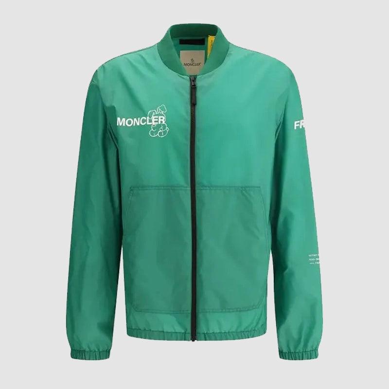 MONCLER X FRGMT Ostria Bomber Jacket Bomber Jacket unisex front product view | Dash Racegear — MONCLER FRGMT Ostria Jacket – Iconic Hooded Bomber Look