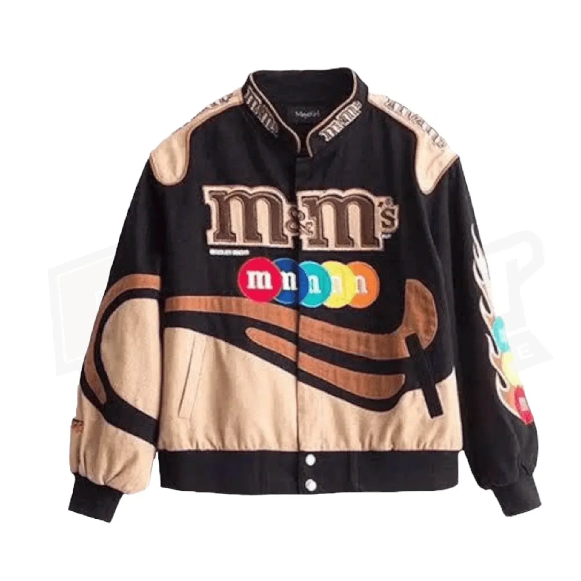 M&M Vintage Brown Printed Jacket | Dash Racegear