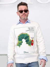 Macaulay Culkin x Very Hungry Caterpillar Sweatshirt Sweatshirt unisex detail view 3 | Dash Racegear — Unisex Macaulay Culkin x Very Hungry Caterpillar off white sweatshirt with playful graphic, perfect for casual fans.