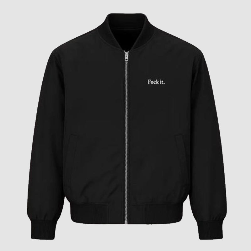 Mad Lads Bomber Jacket Bomber Jacket unisex front product view | Dash Racegear — Trendy Bomber Jacket by Mad Lads – Contemporary Fit
