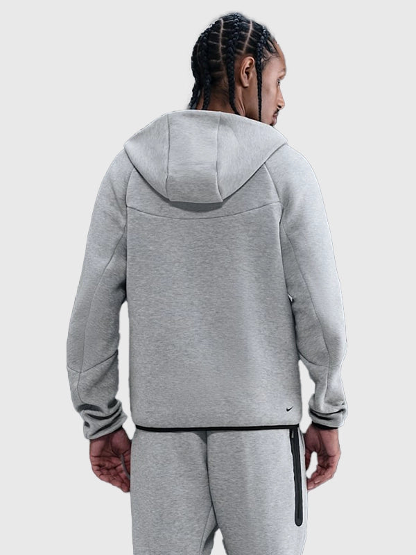 Nicolas Maduro Nike Tech Fleece Jacket Jacket unisex detail view 4 | Dash Racegear — Recreated Nicolas Maduro grey Nike Tech Fleece jacket crafted for casual wear and lightweight layering