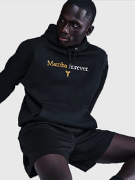 Mamba Forever Hoodie Hoodie unisex detail view 2 | Dash Racegear — Man wearing Mamba Forever Hoodie