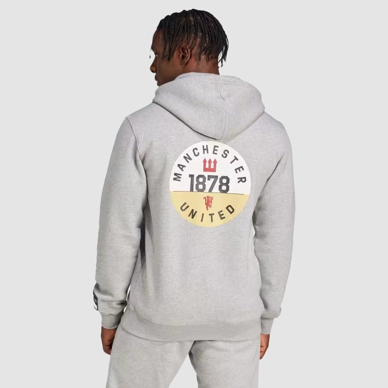 Adidas Manchester United VRCT Hoodie Hoodie unisex detail view 3 | Dash Racegear — Adidas Manchester United pullover hoodie – VRCT edition
