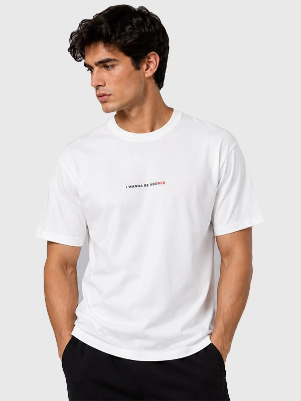 Manchester United x adidas Stone Roses T-Shirt Shirt unisex detail view 5 | Dash Racegear — Adidas White Unisex T-Shirt from Manchester United x Stone Roses 2026 showcasing collaboration graphics and classic crew neckline