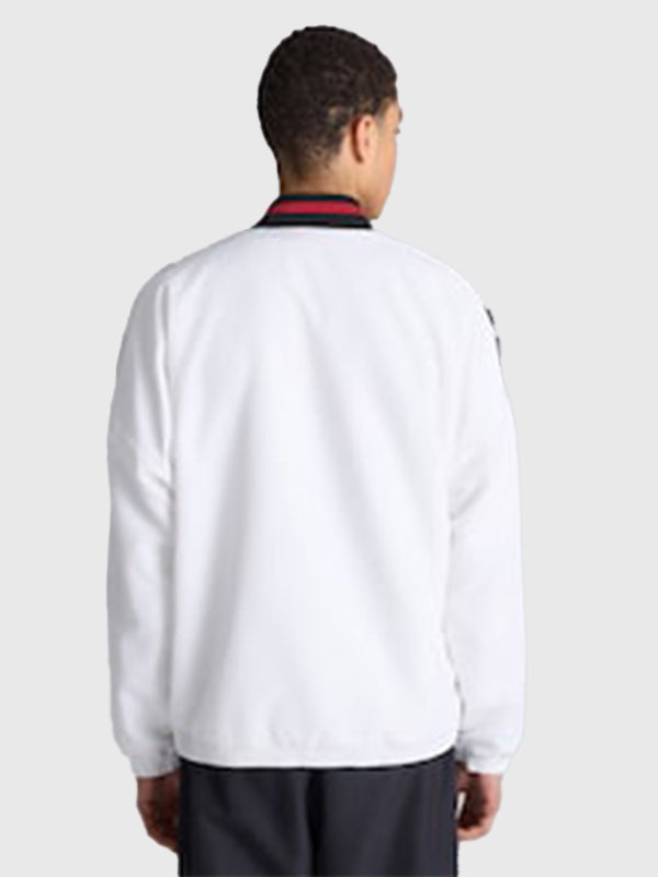 Manchester United x adidas Stadium Track Jacket Jacket unisex detail view 3 | Dash Racegear — White Manchester United adidas Stadium Track Jacket 2026 with sleek sporty look for men and women.