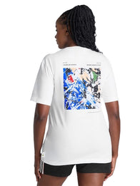 Manchester United x adidas Stone Roses T-Shirt Shirt unisex detail view 4 | Dash Racegear — Unisex Adidas Manchester United x Stone Roses 2026 T-Shirt in white, combining comfort with iconic football style.
