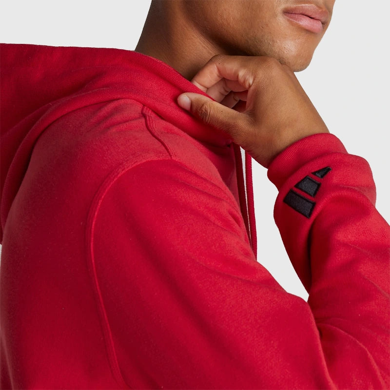 Manchester United x adidas US Pack Hoodie Hoodie unisex detail view 4 | Dash Racegear — Bold. Red. United. US Pack Hoodie by adidas