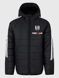 Marco Silva Puffer Jacket Puffer Jacket unisex detail view 3 | Dash Racegear — Marco Silva Black Hooded Puffer Jacket offers cozy insulation and sporty flair for chilly days.