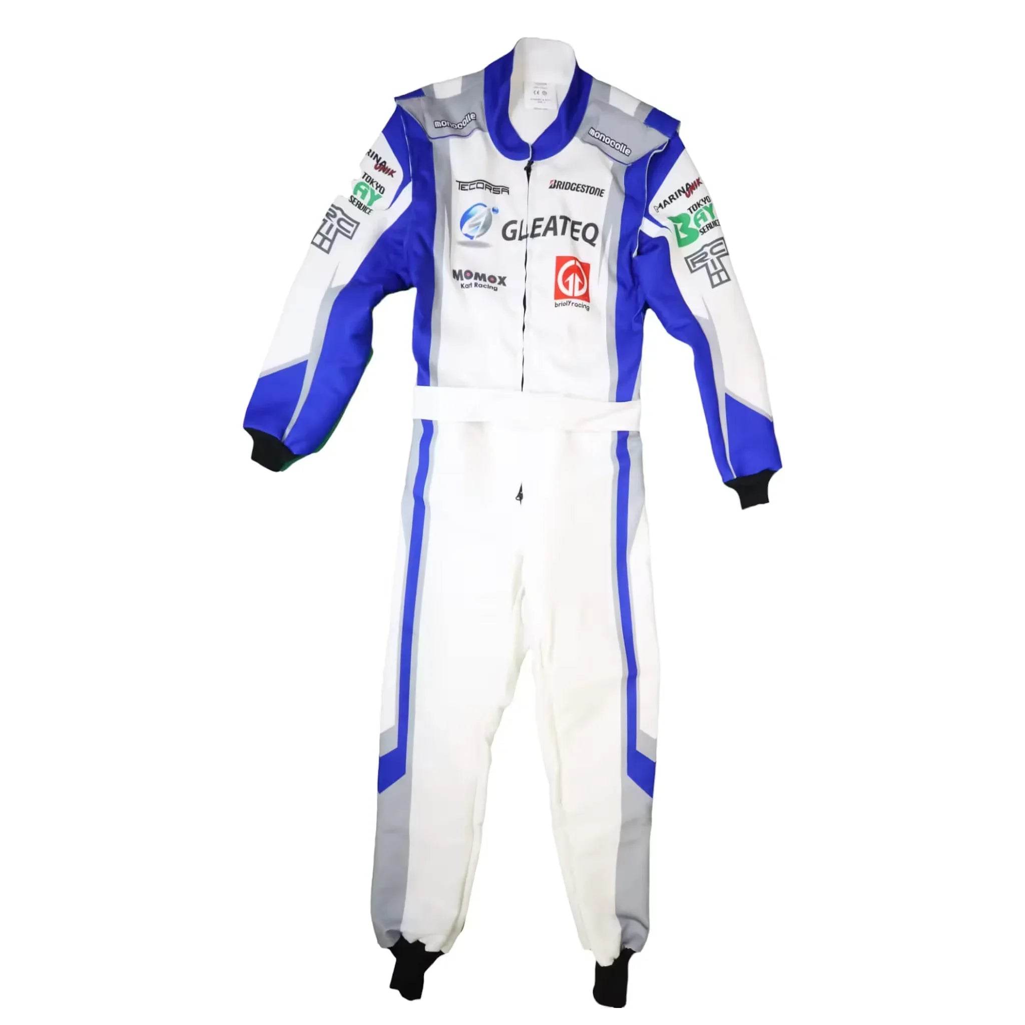 Marina Unik GLEATEQ White Kart Racing Suits - Dash Racegear Store