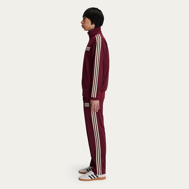 Adidas x Oasis Maroon Tracksuit Tracksuit unisex detail view 4 | Dash Racegear — Maroon Tracksuit Drop – Adidas x Oasis Retro Style