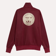 Adidas x Oasis Maroon Track Jacket Jacket unisex detail view 2 | Dash Racegear — Britpop Style – Maroon Track Jacket from Oasis & Adidas