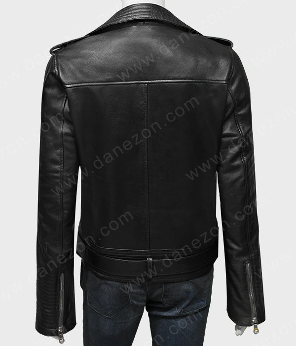 Power Book II Ghost Monet Leather Jacket Leather Jacket unisex detail view 5 | Dash Racegear — Monet Power Book II Ghost Black Leather Jacket