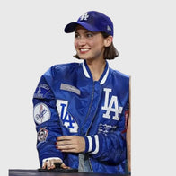 Maude Apatow 2025 World Series LA Dodgers Jacket Jacket unisex detail view 4 | Dash Racegear — Maude Apatow Inspired LA Dodgers 2025 Baseball Jacket