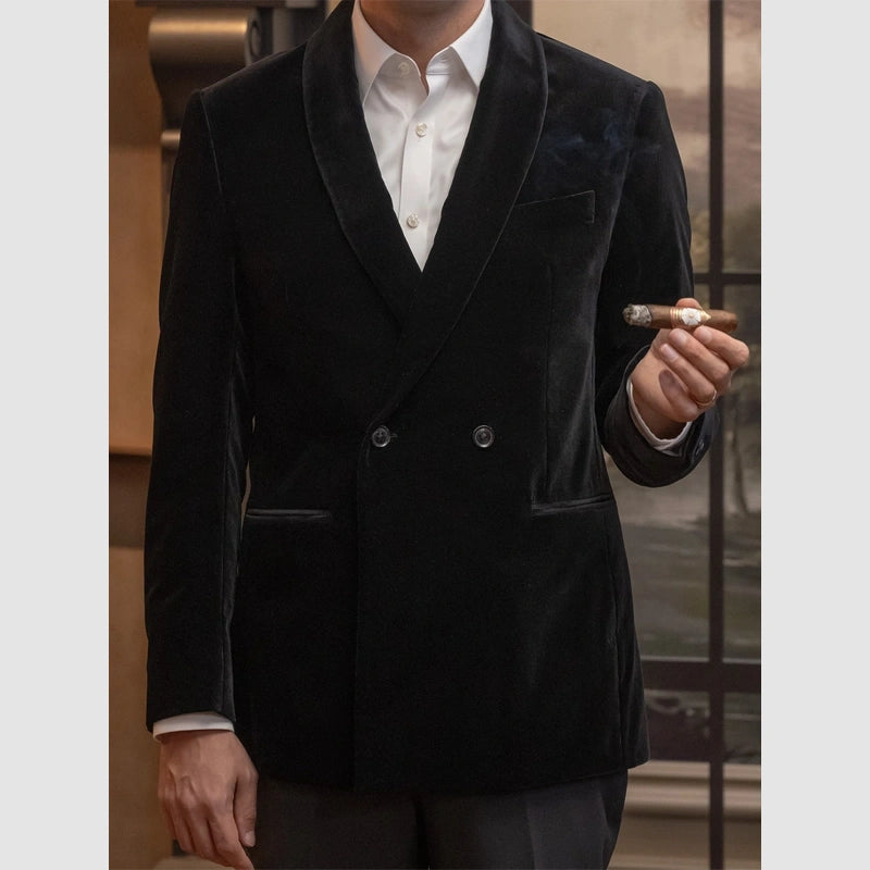 Mayflower Smoking Jacket Jacket unisex detail view 3 | Dash Racegear — Plush Mayflower robe-style smoking jacket