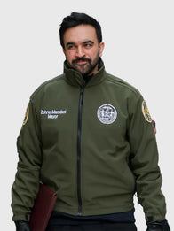 Zohran Mamdani Green Jacket Jacket unisex detail view 5 | Dash Racegear — Green Unisex Zohran Mamdani Cotton Jacket, lightweight, stylish, and ideal for casual layering.