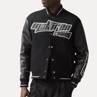 Reiss x McLaren F1 Team Circuit Bomber Jacket Bomber Jacket unisex detail view 2 | Dash Racegear — McLaren F1 Outerwear – Reiss Black Circuit Bomber