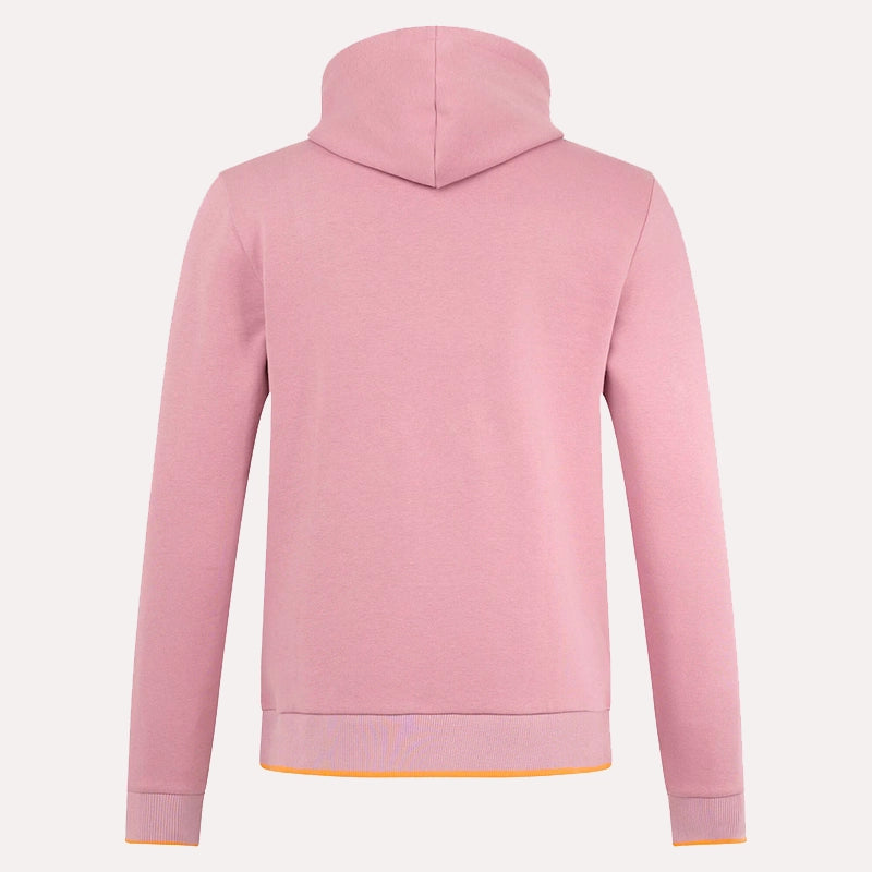 McLaren Essential Logo Hoodie Pink Hoodie unisex detail view 3 | Dash Racegear — Pastel Streetwear – McLaren Essential Hoodie Pink Look