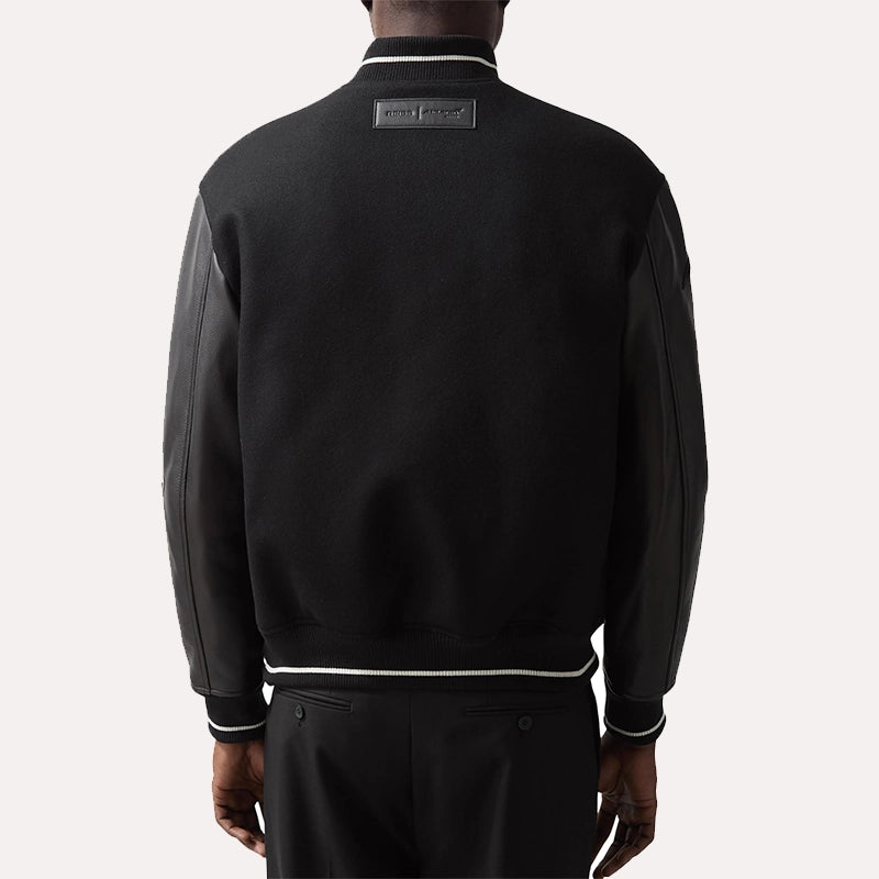 Reiss x McLaren F1 Team Circuit Bomber Jacket Bomber Jacket unisex detail view 4 | Dash Racegear — McLaren Racing Jacket – Reiss Black Circuit Bomber