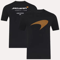 McLaren Lando Norris Driver T-Shirt Shirt unisex front product view | Dash Racegear — Driver Tee – Lando Norris x McLaren Formula 1 Style