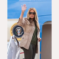 Melania Trump Texas Jacket Jacket unisex detail view 10 | Dash Racegear — Olive Brown Texas Jacket – Melania Trump Public Appearance