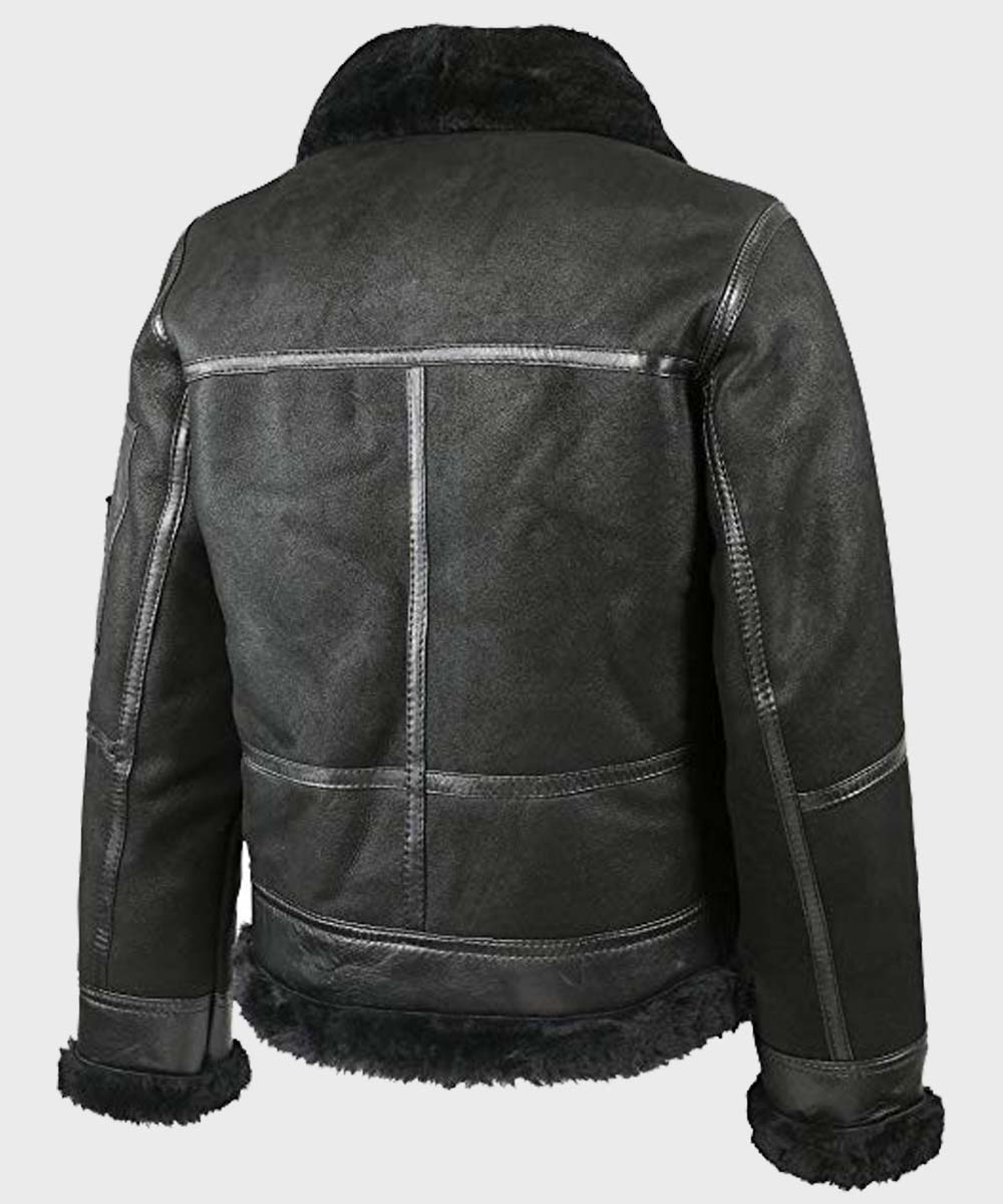 Aviator Mens B16 Shearling Jacket Jacket men detail view 4 | Dash Racegear — Aviator Mens B16 Shearling Jacket