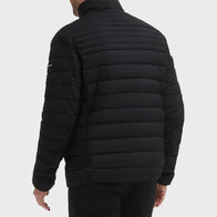 Men’s Black Down Jacket Puffer Jacket men detail view 2 | Dash Racegear — Men’s Black Down Jacket